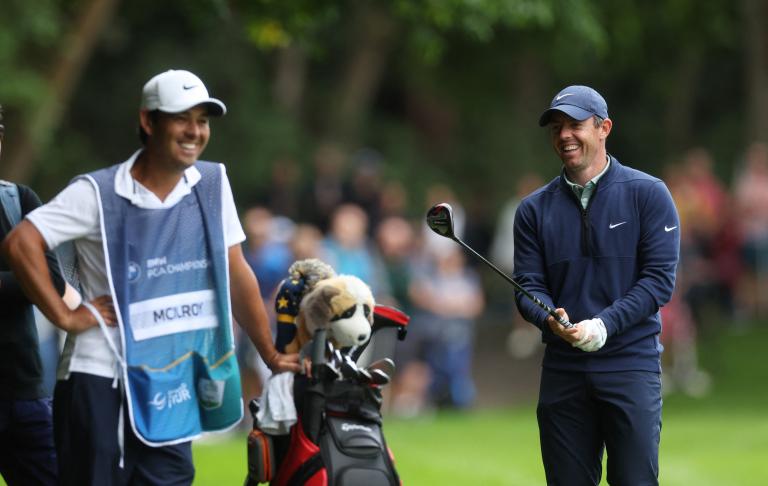 Report: LIV's Patrick Reed THROWS golf tee at Rory McIlroy in range spat