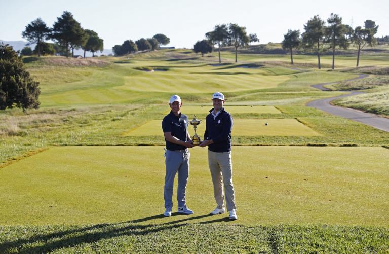 Ryder Cup captains Luke Donald and Zach Johnson mark "Year to Go" festivities