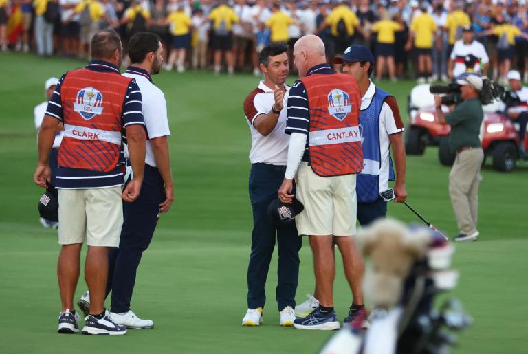 "That ball just moved" Rory McIlroy looks back at fan who calls him out