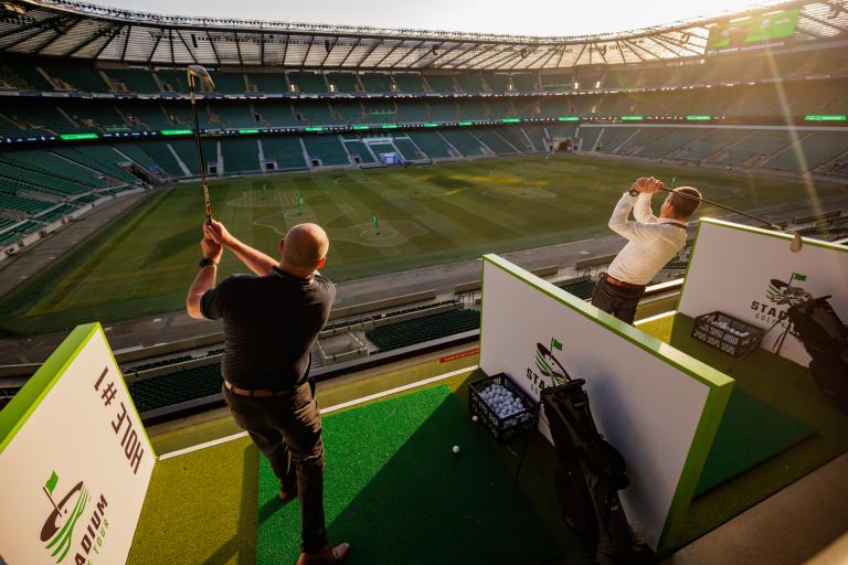 Stadium Golf Tour tees off at Twickenham in a bid to help grow the game