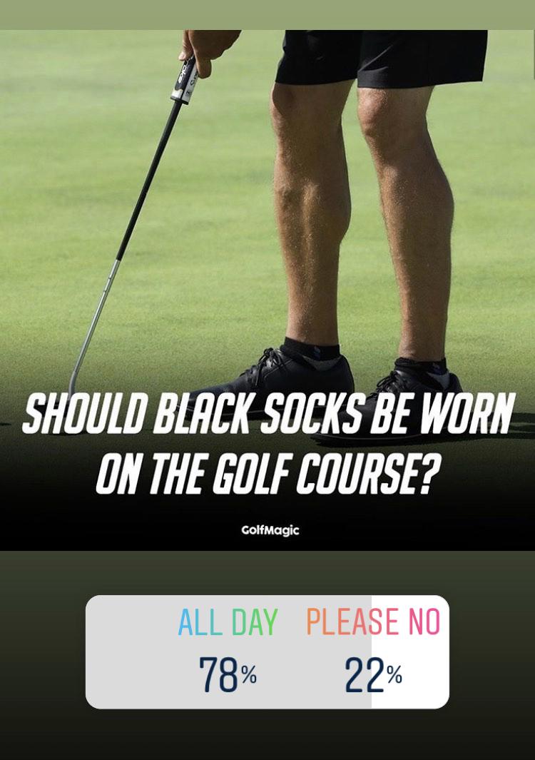 Golfer told he's not welcome at club due to wearing BLACK SOCKS