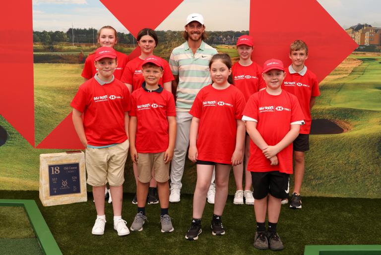 The Open: Tommy Fleetwood meets youngsters as part of HSBC Golf Roots initiative