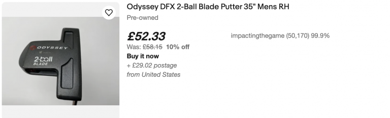 Odyssey 2-ball blade