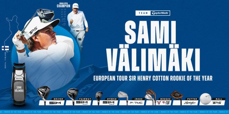 TaylorMade's Sami Valimaki named European Tour Rookie of the Year