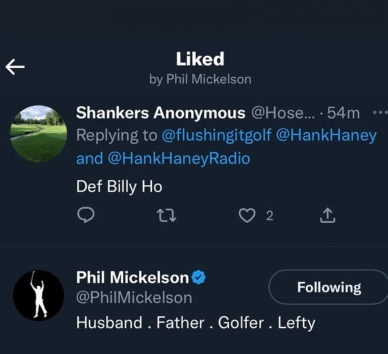 Did Phil Mickelson just confirm this prominent LIV critic asked Norman for m?