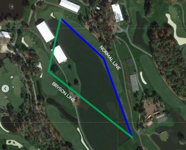 Bryson DeChambeau might drive WAY LEFT on 18 at The Players Championship