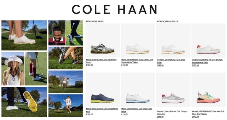 Cole Haan presents their golf footwear collection for 2022