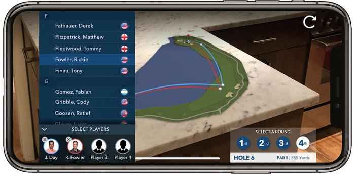 PGA Tour launch augmented reality app for iPhone and iPad