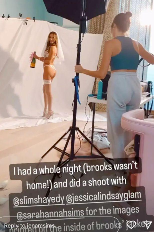Jena Sims gives LIV Golf's Brooks Koepka cheeky lingerie surprise on wedding day
