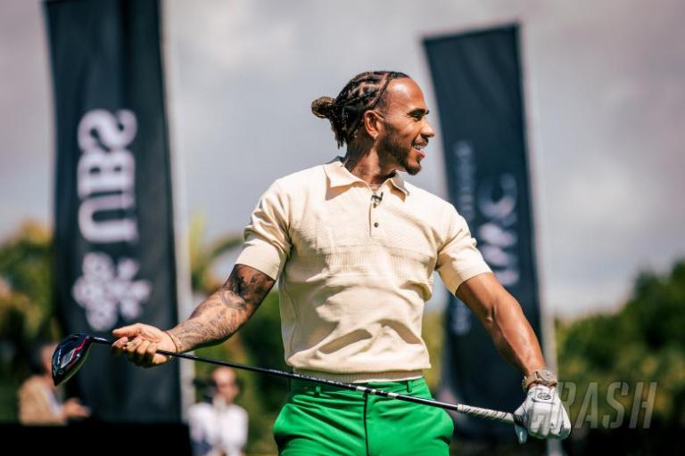 Lewis Hamilton in golf challenge with Tom Brady, likens putting to Tiger Woods