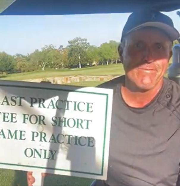 Phil Mickelson was caught red-handed getting up to no good at 2004 Masters