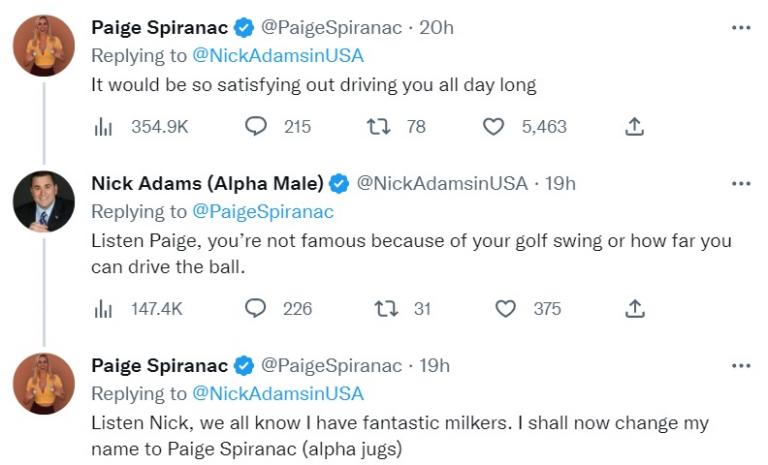 Paige Spiranac RIPS guy who complained about "slow female golfers"