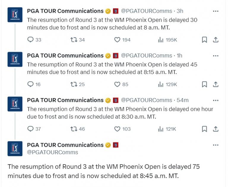 Golf fans are all saying the same thing ahead of final day of WM Phoenix Open