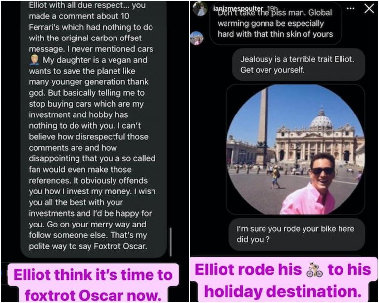 Ian Poulter endures WAR OF WORDS with critical fan on environment issues