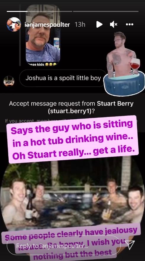Ian Poulter responds to SPOILT LITTLE BOY comment about his son on Instagram