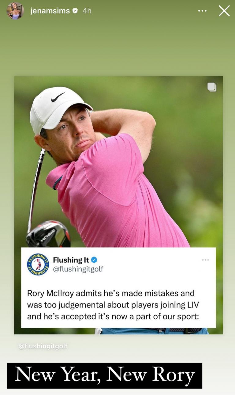 Brooks Koepka And Jena Sims React After Rory Says He Was ‘too ...