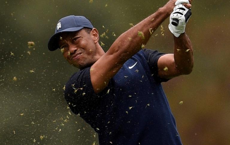 Tiger Woods seen walking in INJURED leg in Los Angeles