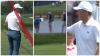 Golf fan takes it on the KNEE to ensure Jordan Spieth avoids water and makes cut