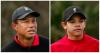 Stunned Tiger Woods shakes his head after Charlie inadvertently trolls him