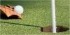 Golf rules: Does this count as a holed putt if the ball RICOCHETS off a leaf?