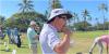 Joel Dahmen asks caddie for a HOT DOG moments before teeing off