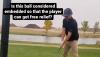 Golf fans debate this controversial embedded ball ruling