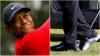 Tiger Woods wears RUNNING SHOE to hit balls on range at Hero World Challenge