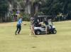 Video goes viral of a man attacked by a KANGAROO on a golf course!