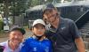 Tommy Fleetwood meets up with his No.1 fan (and fellow Everton FC fan) in Japan
