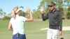 WATCH: Tony Finau and Lexi Thompson in awesome 'one-club challenge'