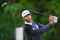 Dustin Johnson takes the lead in left-handed challenge