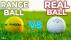 DO RANGE BALLS GO SHORTER?! Range Ball vs Premium Ball Test