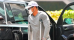 Tiger Woods seen walking in INJURED leg in Los Angeles