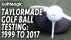 taylormade golf ball testing 1999 to 2017, tp5 v tp5x