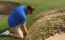 EPIC FAIL! Man attempts Tiger Woods 'on his knees' Open bunker shot...