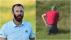 Dustin Johnson SMACKS a course marshal on the BACKSIDE at The Open
