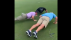 Rory McIlroy, Gary Player and Brad Faxon do push ups at The Bear's Club