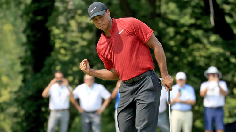 Tiger Woods more than content with his US PGA runner-up finish