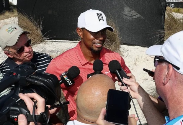 Tiger Woods spotted training in Bahamas gym
