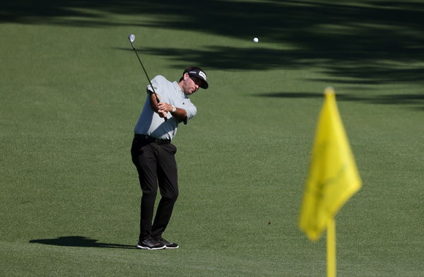 Bubba Watson shows off his new Jordan shoes ahead of The Masters