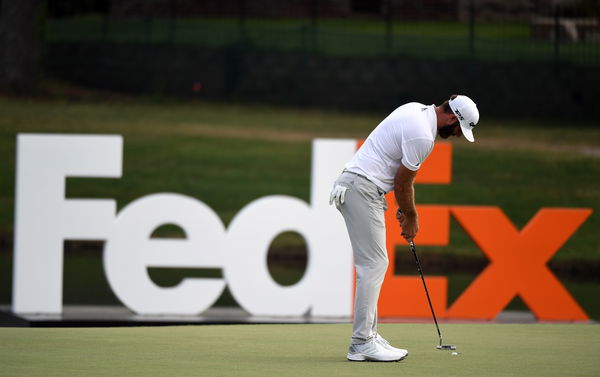 Golf fans react as Dustin Johnson plays Tour Championship with CLEAN-SHAVEN look