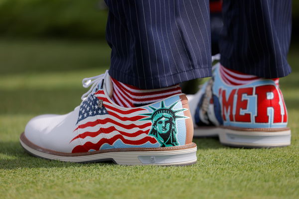 Justin Thomas is wearing the GREATEST pair of US Ryder Cup shoes of all time!