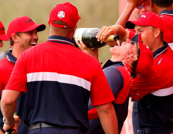 Xander Schauffele puffs on CIGAR in hilarious press conference after Ryder Cup