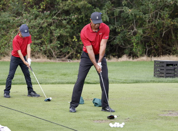 Golf fans react to Tiger Woods and Charlie Woods in SUNDAY RED at PNC