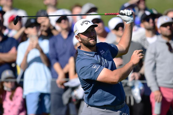 WATCH: Two golf fans FAKE injuries after Jon Rahm tee shot at Riviera