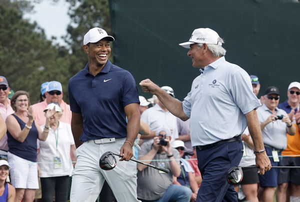 Fred Couples needed Charlie Woods' permission to use his caddie