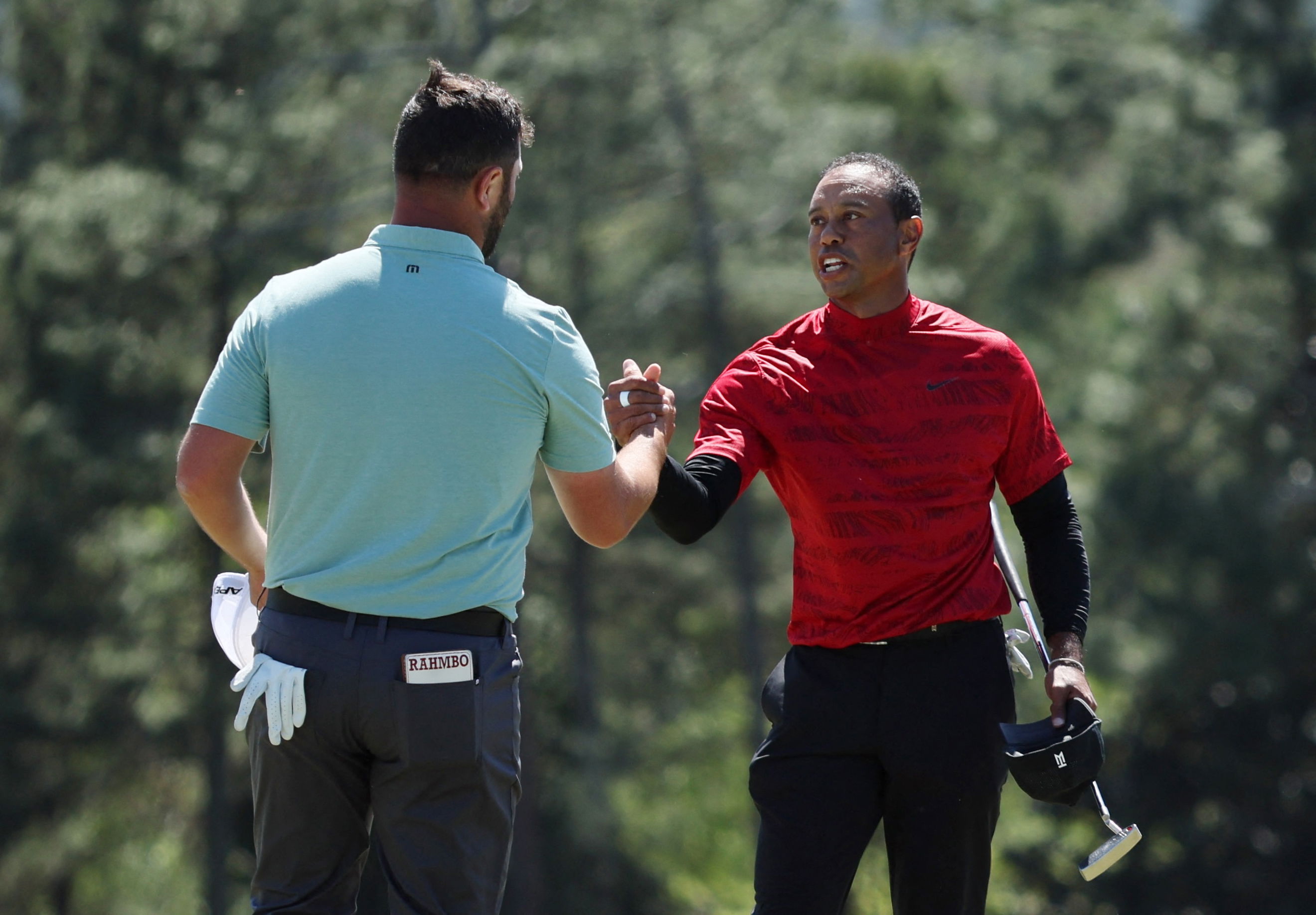 Rahm on playing with Tiger Woods: 