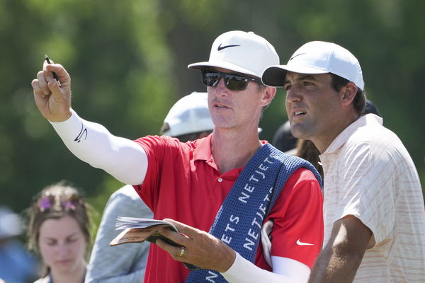 Why is Scottie Scheffler's normal caddie Ted Scott NOT on the bag in Canada?