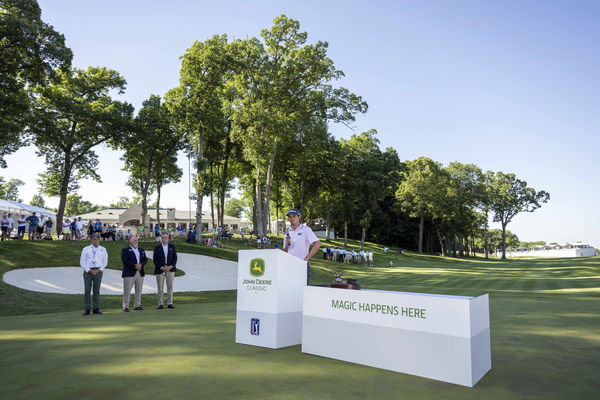 Stroppy PGA Tour pro rants to himself before throwing ball in water