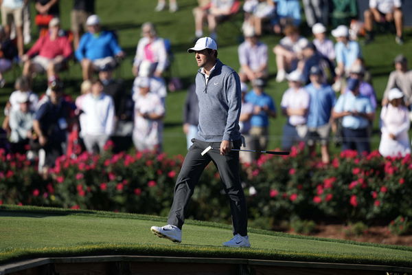 This aerial view shows just how INSANE Scottie Scheffler's eagle hole-out was